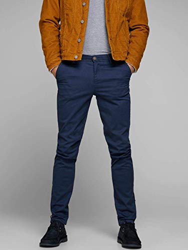 JACK & JONES Chino Slim fit Marco Bowie SA Navy Blazer Navy Blazer 32 34 Navy Blazer (US) 32 / L34 - Image 4