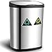 Amagabeli Cubo de Basura Automático - 13 Gallon / 50L Cubo de Basura con Sensor Automatico de Reciclaje Acero Inoxidable Sensor de Movimiento por Infrarrojos Sin Contacto Automático Cocina DA060