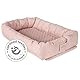 roba Babylounge 3 in 1 ’roba Style’, rosa/mauve, Wickelauflage, Bettschlange