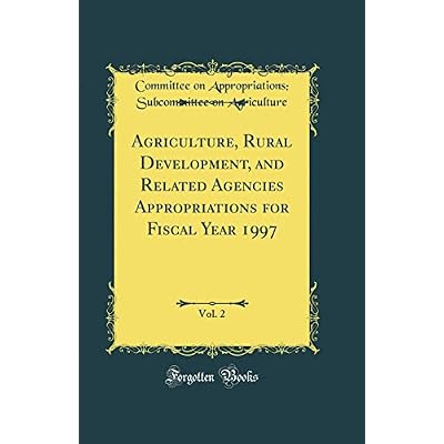 Agriculture, Rural Development, and Related Agencies Appropriations for Fiscal Year 1997, Vol. 2
