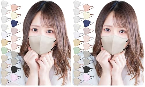 [ＴＪ ＴＲＡＤ　ＪＡＰＡＮ] 【雑誌anan掲載品】 立体 不織布 小さめ マスク 日本製 立体マスク (小さめ30枚, オールドレース×ブラック)