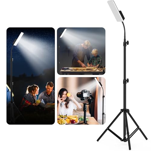 Projecteur LED extérieur multifonction orientable avec trépied stable pour camping - 3