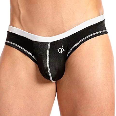 Daniel Alexander Booty Short Thong Mens Underwear Soft Pouch Enhancing Bikini Brief Underpants Black Cover