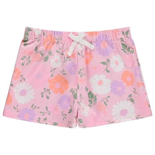 Image of BTween 4 Pack Girls Shorts, Cotton French Terry Shorts for Girls, Kids Summer Clothing
