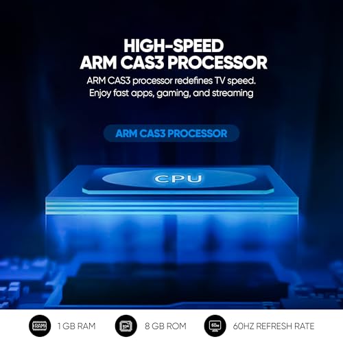 Nikai FHD LED Smart TV, Built-In Wi-Fi, 2 HDMI, Quad Core Processor, Ultra-Slim Design, Sleep Timer, Auto Power Off, NTV4300SLEDT 2 Years Warranty