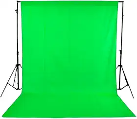 Tecido Chroma Key Fundo Infinito Verde Acabamento 1,90 x 4,00 mts