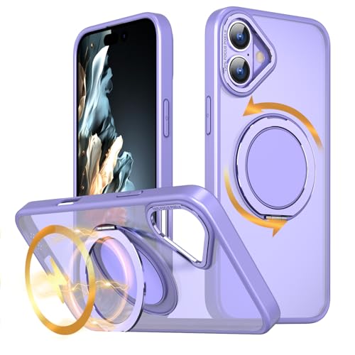 KWATUNG P[X iphone 16 plus Ή P[X magsafeΉ 360°]X^h phone16plus p P[X magsafeO CX[dΉ iphone16vXpP[X wh~ ACtH16vX p