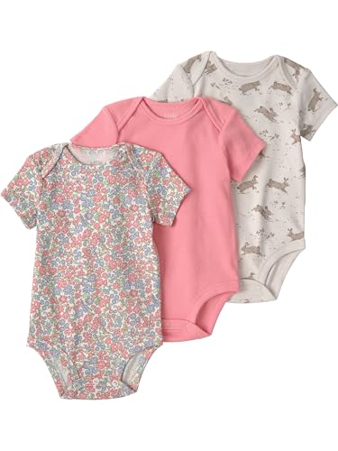 Image of little planet by carter's Unisex Baby 3-pack Short Sleeve Bodysuits Made With Organic Cotton