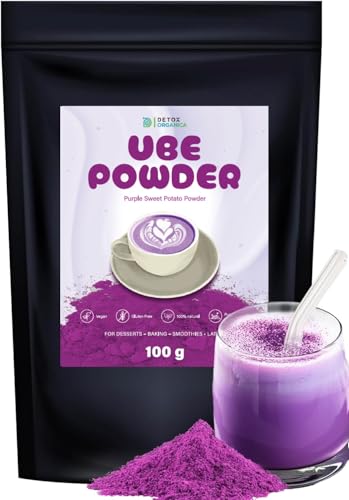 Detox Organica Ube Powder 100g 100% Natural Purple Sweet Potato Powder
