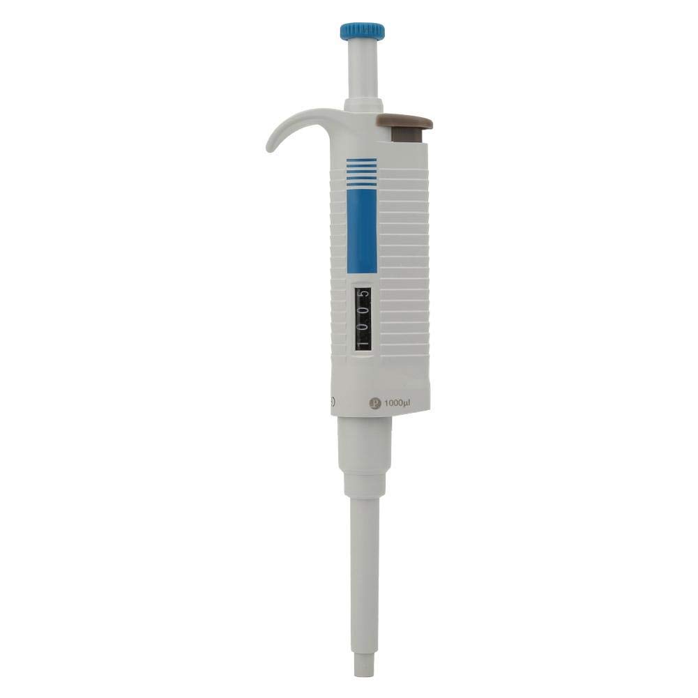 Qinlorgo Pipeta Ajustable Pipeta Micropipeta P1000 Manual de Alta precisión Laboratorio Ajustable de un Solo Canal Esterilizado Micro pipeta Pipeta 100-1000μl