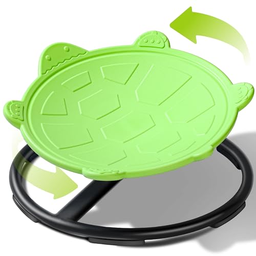 Turtle Spinning Chair for Autistic Kids – Sensory Spinning Toy, Spin Chair for Kids Autism, Sensory Swivel Seat for Balance, Coordination, Focus & ADHD Support, Autism Sensory Products (Green)