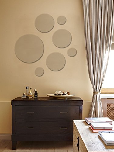 Better crafts 7 Piece Round Mirror Set, Assorted Sizes