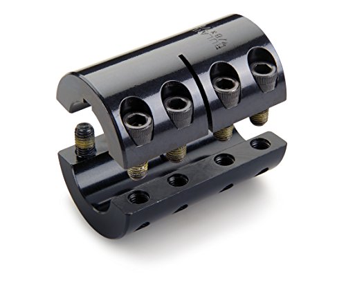Ruland SPC-6-4-F 1215 Lead-Free Steel Rigid Coupling, Two Piece with Keyway, 0.375