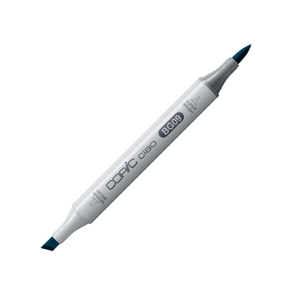COPIC Ciao Coloured Marker Pen - (BG-09) Blue Green, For Art & Crafts, Colouring, Graphics, Highlighter, Design, Anime, Professional & Beginners, Art Supplies & Colouring Books