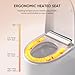 LEIVI Smart Toilet with Built-in Heated Seat, Tankless Toilet with Auto Flushing, Adjustable Seat Temp, Flush Remote Control, Elongated