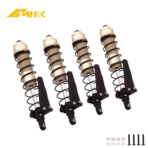 NMNRC 4Pcs Mudguard Front Rear Shocks Absorber Kit for ECX 1/10 2WD Ruckus Axe Brutus Circuit AMP MT AMP DB AMP Crush K&N Torment Series RC Car Upgrades Part Green
