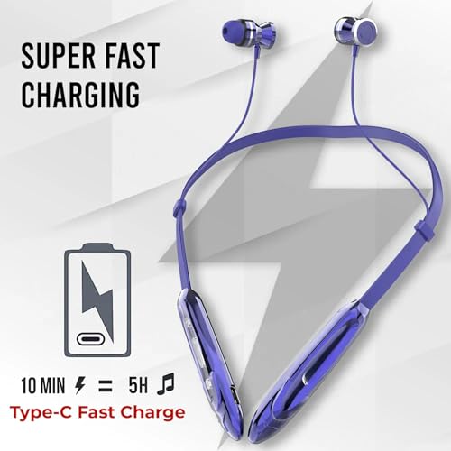 Image of Drumstone (𝟭𝟬 𝗬𝗲𝗮𝗿𝘀 Warranty Neckband Pro Bluetooth Headphones | 50dB Hybrid Noise Cancelling, 5 HD Mics, 37H Playtime, IP55 Water Resistant, 360 Spatial Sound, Fast Charging (Multicolor)