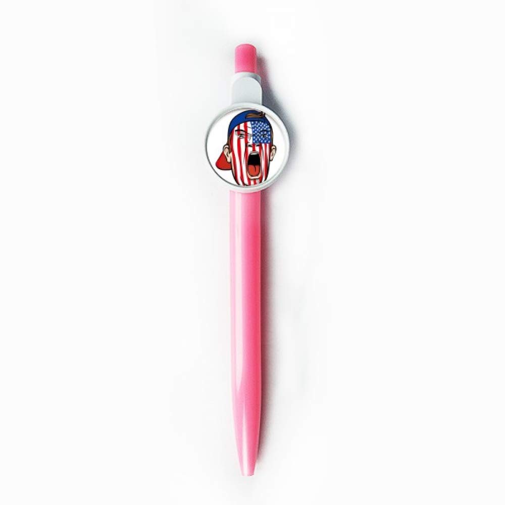 Stylo à bille rétractable USA bleu idéal pour prendre des notes au bureau - 5