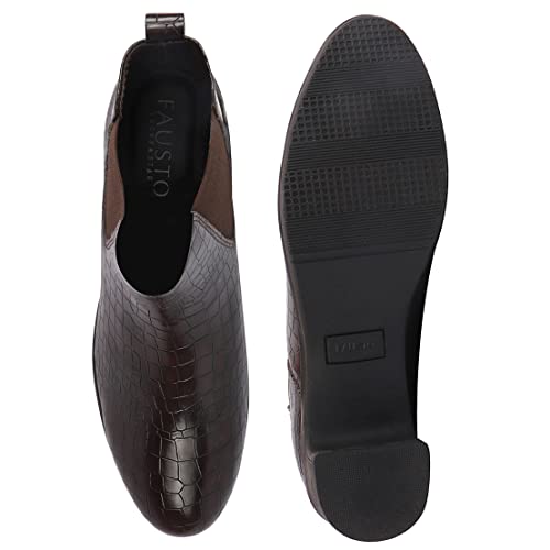 Image of FAUSTO Women Flared Heel Boots