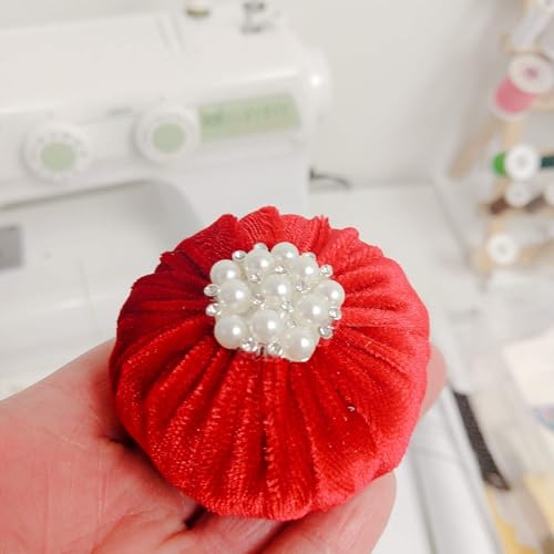 4" Mint Green Velvet Emery Sand Filled Abrasive Pin Cushion for Sewing - 1 lb Emery Powder - Handmade in USA (4", Mint Green)