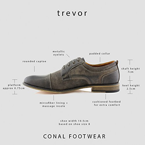 Image of Ferro Aldo Men's Modern Cap-Toe Derby Collection | Statement Dress Shoes in Floral, Woven, & Classic Styles