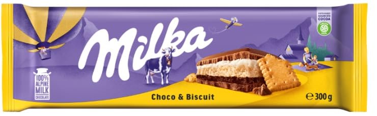 Milka Alpine Chocolate Come Together In This Incredibly Decadent King Size Milk Chocolate Bar 300g (Switzerland) (Choco & Biscuit) (B0CQWF3VWH) Amazon Price History, Amazon Price Tracker