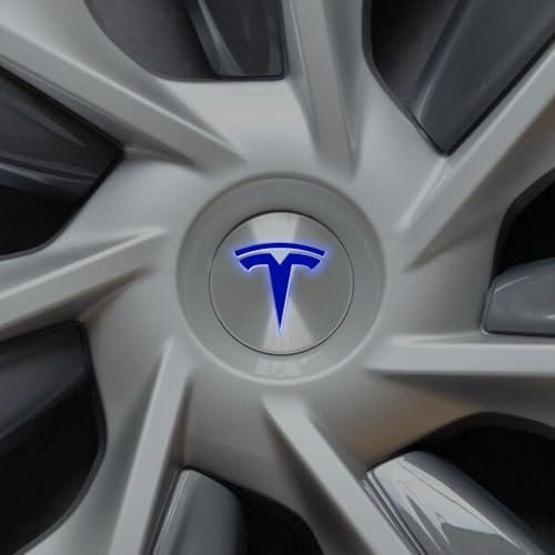Image of IPG Compatible with Model Y Decal (8 Logo Set) Stickers Set Personalize Your Vehicle (Reflective Series - Blue)