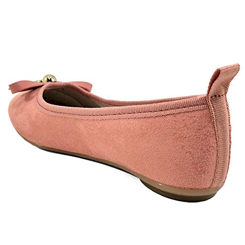 Sapatilha Infantil Molekinha Laço Camurça Menina - Salmão - 28