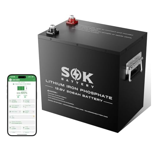 SOK Battery 12V 206Ah Heated LiFePO4 Metal Box SK12V206H