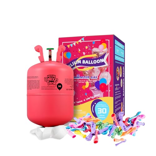 Monster Gas HELIUM-30-1 9L Helium Tank For Balloons At Home cover