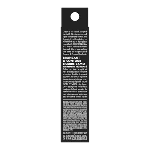 Image of e.l.f. Camo Liquid Bronzer & Contour, Silky Pigmented Formula, Long-Lasting Glow for A Sun-Kissed, Sculpted Finish, Vegan & Cruelty-Free, 11 Rich