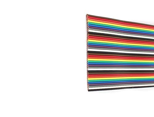 Cable plano 40 pines 1m color arcoíris miniatura 2