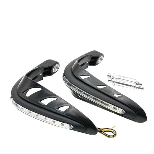 Protège-mains de moto avec lumières LED pour guidon de moteur universel