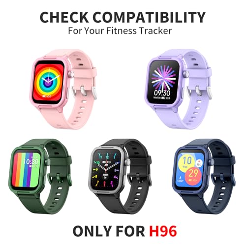 Sport Watch Band Compatible H96 Watch for Boys Girls, Replacement Sport Watch Strap Wristband Kids Watch4