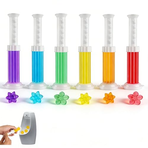 6 Stück WC-Frische-Siegel Nachfüller WC Frische Siegel Toilettengel-Stempel Mit Blumenduft Für Tägliche Reinigung Frischesiegel Für Kleine Badezimmer Und Gästetoiletten