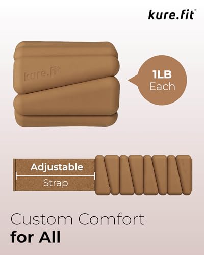 Image of Pilates Weight | Wrist & Ankle Weights for Women | Weighted Bangles | 1LB / 2LB Each (Set of 2)