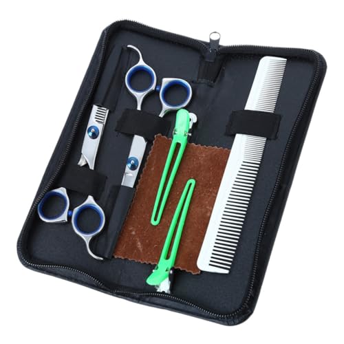 OUNONA 1Set Professional Hairdressing Tools Barber Shears Set with Straight Scissors Thinning Scissors Comb Hairpins for Home Salon Use Durable Hair Styling