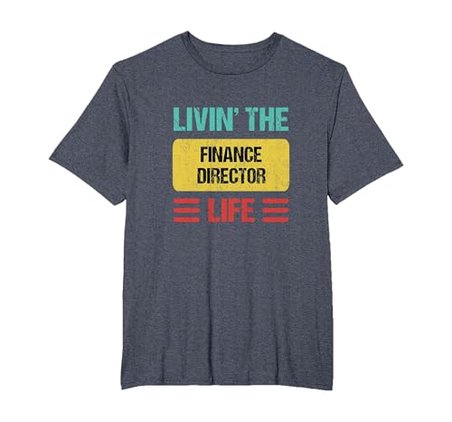 Finance Director T-Shirt, Men's Big and Tall, Heather Blue, 2X Tall