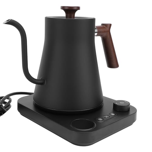 Tetera eléctrica cuello de cisne acero inoxidable 1200W miniatura 4