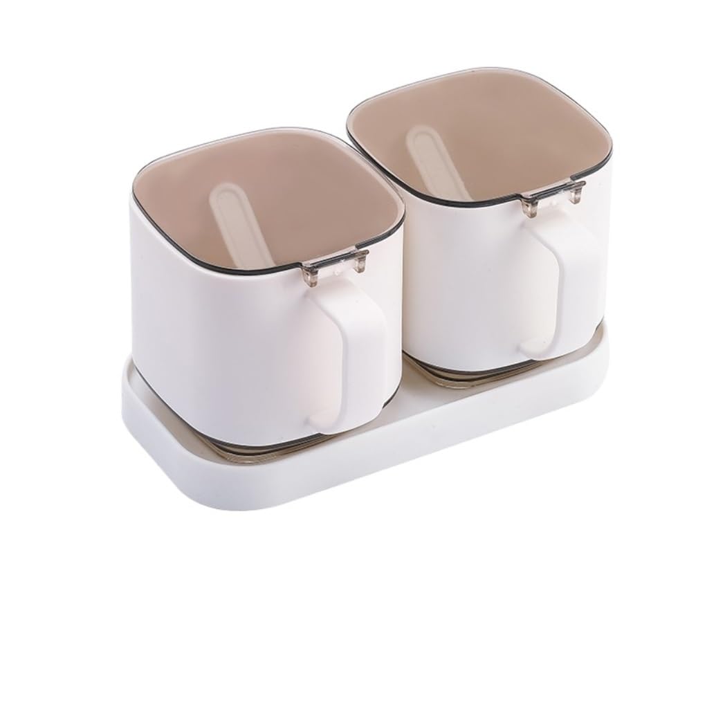 Botes Especias Juego De Contenedores De Almacenamiento De Especias, Caja De Condimentos Con Tapa Transparente, Botella De Especias, Caja De Condimentos Para El Hogar Y La Cocina Salero Y Azucarero Coc