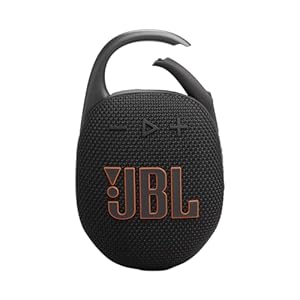 JBL Clip 5 Ultra-Portable Bluetooth Speaker with Integrated Carabiner, Big JBL Pro Sound, PlaytimeBoost, Waterproof Design and 12-Hour Playtime, Black
