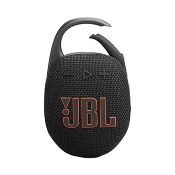 JBL Clip 5, altifalante sem fios portátil com Bluetooth, resistente à água e ao pó IP67, até 12 h de reprodução e muito mais, com Playtime Boost ativado, preto