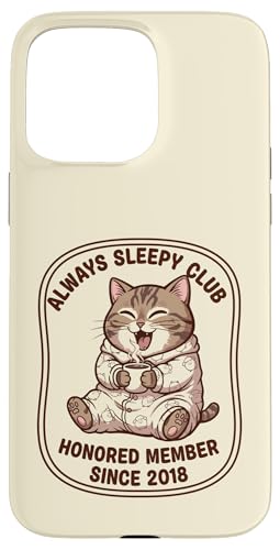 Always Sleepy Club �L�D�� �p�W���} �R�[�q�[ �ӑĂȃ��[���A �X�}�z�P�[�X iPhone 15 Pro Max �p