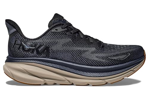 Image of Hoka Men's Clifton 9 Black /Varsity Navy 7.5 Medium