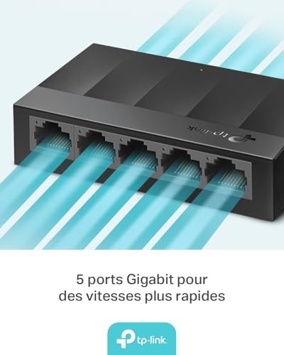 Switch Ethernet Gigabit idéal pour étendre le réseau câblé des bureaux à domicile