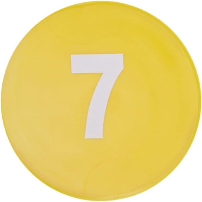 GLEAVI Portable Light Weight Volleyball Court Markers 11pcs Set Flat Spot Markers for Training Random Color