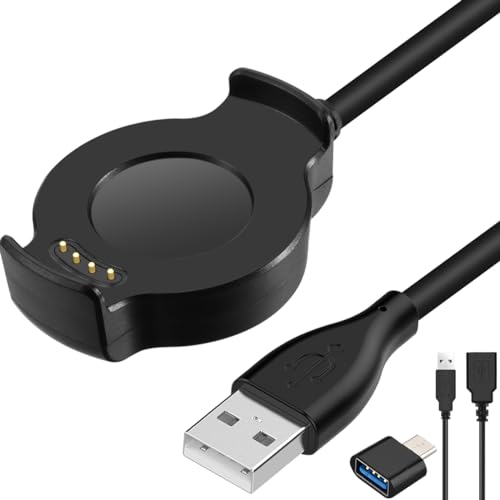 DKARDU Charger for Huawei Watch 2/2 Pro Sport/Classic, USB Charging Dock Cable, Replacement Smartwatch Accessories Power Cord, 1m/3.3FT, with USB to USB C Adapter