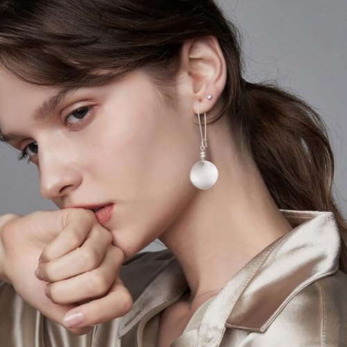 LILIE&WHITE Burnt Gold And Silver Round Disc Dangle Earrings For Women Statement Earrings Fashion Earrings Costume Jewelry For Women Boho Earrings3