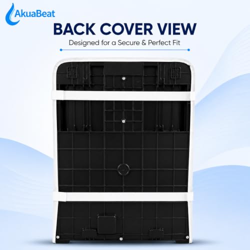 Image of Water Purifier Cover Compatible with Ritz PRO 2X RO+UV+Copper - Dustproof, Waterproof & Oil-Resistant Cover, Transparent Front, Velcro Closure - Wall Mounted & Table Top