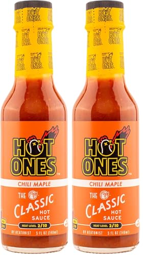 Image of Hot Ones The Classic Chili Maple Made With Natural Ingredients & Flavors From Chili Peppers & Maple Syrup, 5 fl oz Bottle (2-Pack)